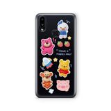 Multitronic Samsung Galaxy A10s ile Uyumlu Happy Day Tasarım Baskılı Şeffaf Kılıf