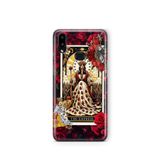 Multitronic Samsung Galaxy A10s ile Uyumlu İmparatoriçe Tarot Desenli Şeffaf Telefon Kılıfı