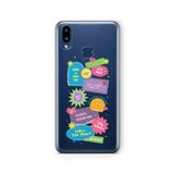 Multitronic Samsung Galaxy A10s ile Uyumlu Its Okay Tasarım Baskılı Şeffaf Kılıf