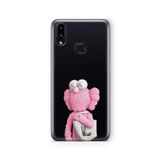 Multitronic Samsung Galaxy A10s ile Uyumlu Kaws Tasarım Baskılı Şeffaf Kılıf
