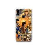 Multitronic Samsung Galaxy A10s ile Uyumlu Kleopatra Desenli Şeffaf Telefon Kılıfı