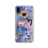 Multitronic Samsung Galaxy A10s ile Uyumlu Kolaj Tasarım Baskılı Şeffaf Kılıf