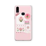 Multitronic Samsung Galaxy A10s ile Uyumlu Laleler Tasarım Baskılı Şeffaf Kılıf, laroa10s0282