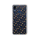Multitronic Samsung Galaxy A10s ile Uyumlu Leopar Desen Tasarım Baskılı Şeffaf Kılıf