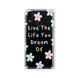 Multitronic Samsung Galaxy A10s ile Uyumlu Live The Life Tasarım Baskılı Şeffaf Kılıf