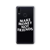Multitronic Samsung Galaxy A10s ile Uyumlu Make Money Not Friends Tasarım Baskılı Şeffaf Kılıf