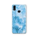 Multitronic Samsung Galaxy A10s ile Uyumlu Mavi Blur Tasarım Baskılı Şeffaf Kılıf