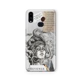 Multitronic Samsung Galaxy A10s ile Uyumlu Medusa Tasarım Baskılı Şeffaf Kılıf