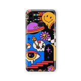 Multitronic Samsung Galaxy A10s ile Uyumlu Melting Face Tasarım Baskılı Şeffaf Kılıf