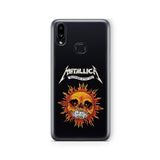 Multitronic Samsung Galaxy A10s ile Uyumlu Metallica Tasarım Baskılı Şeffaf Kılıf, laroa10s0198