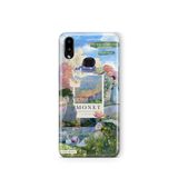 Multitronic Samsung Galaxy A10s ile Uyumlu Monet Kolaj Desenli Şeffaf Telefon Kılıfı