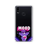 Multitronic Samsung Galaxy A10s ile Uyumlu Mood Ayıcık Tasarım Baskılı Şeffaf Kılıf