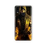 Multitronic Samsung Galaxy A10s ile Uyumlu Mortal Kombat Scorpion Tasarım Baskılı Şeffaf Kılıf