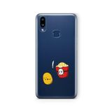Multitronic Samsung Galaxy A10s ile Uyumlu Patates Tasarım Baskılı Şeffaf Kılıf