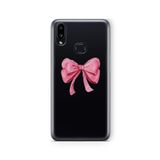 Multitronic Samsung Galaxy A10s ile Uyumlu Pembe Fiyonk Tasarım Baskılı Şeffaf Kılıf