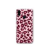 Multitronic Samsung Galaxy A10s ile Uyumlu Pembe Leopar Desenli Şeffaf Telefon Kılıfı