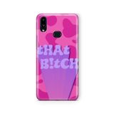 Multitronic Samsung Galaxy A10s ile Uyumlu Pembe Tasarım Baskılı Şeffaf Kılıf