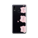 Multitronic Samsung Galaxy A10s ile Uyumlu Pigs Tasarım Baskılı Şeffaf Kılıf