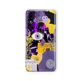 Multitronic Samsung Galaxy A10s ile Uyumlu Purple Tasarım Baskılı Şeffaf Kılıf