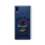 Multitronic Samsung Galaxy A10s ile Uyumlu Rebel Club Tasarım Baskılı Şeffaf Kılıf