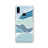 Multitronic Samsung Galaxy A10s ile Uyumlu Rogue Waves Tasarım Baskılı Şeffaf Kılıf