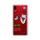 Multitronic Samsung Galaxy A10s ile Uyumlu Romantic Star Tasarım Baskılı Şeffaf Kılıf