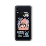 Multitronic Samsung Galaxy A10s ile Uyumlu Roro Patrick Tasarım Baskılı Şeffaf Kılıf