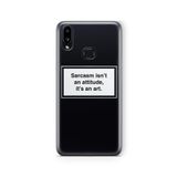 Multitronic Samsung Galaxy A10s ile Uyumlu Sarcasm Tasarım Baskılı Şeffaf Kılıf