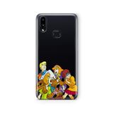 Multitronic Samsung Galaxy A10s ile Uyumlu Scooby Doo Tasarım Baskılı Şeffaf Kılıf