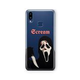 Multitronic Samsung Galaxy A10s ile Uyumlu Scream Tasarım Baskılı Şeffaf Kılıf