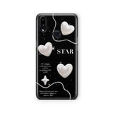 Multitronic Samsung Galaxy A10s ile Uyumlu Star Tasarım Baskılı Şeffaf Kılıf