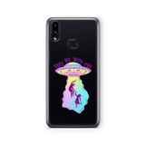 Multitronic Samsung Galaxy A10s ile Uyumlu Take Me With You Tasarım Baskılı Şeffaf Kılıf