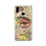 Multitronic Samsung Galaxy A10s ile Uyumlu The Eyes Tasarım Baskılı Şeffaf Kılıf