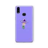 Multitronic Samsung Galaxy A10s ile Uyumlu Ufo Tasarım Baskılı Şeffaf Kılıf