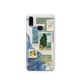 Multitronic Samsung Galaxy A10s ile Uyumlu Van Gogh Desenli Şeffaf Telefon Kılıfı