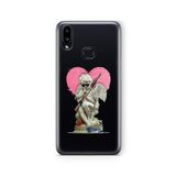 Multitronic Samsung Galaxy A10s ile Uyumlu White Angel Tasarım Baskılı Şeffaf Kılıf