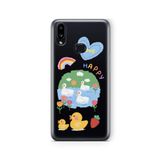 Multitronic Samsung Galaxy A10s ile Uyumlu Yavru Ördek Tasarım Baskılı Şeffaf Kılıf