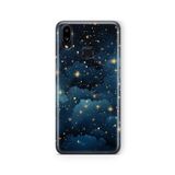 Multitronic Samsung Galaxy A10s ile Uyumlu Yıldızlar Tasarım Baskılı Şeffaf Kılıf