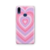 Multitronic Samsung Galaxy A10s ile Uyumlu Yıldızlı Kalp Tasarım Baskılı Şeffaf Kılıf