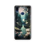 Multitronic Samsung Galaxy A10s ile Uyumlu Zambak Tasarım Baskılı Şeffaf Kılıf