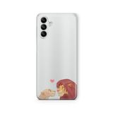 Multitronic Samsung Galaxy A14 ile Uyumlu Aslan Kral Tasarım Baskılı Şeffaf Kılıf