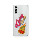 Multitronic Samsung Galaxy A14 ile Uyumlu Cherry Bomb Tasarım Baskılı Şeffaf Kılıf