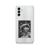 Multitronic Samsung Galaxy A14 ile Uyumlu David Statue Tasarım Baskılı Şeffaf Kılıf, laroa14409