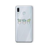Multitronic Samsung Galaxy A20 / A30 ile Uyumlu Kaktüs Tasarım Baskılı Şeffaf Kılıf