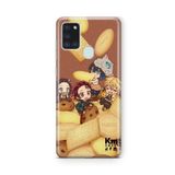 Multitronic Samsung Galaxy A21S ile Uyumlu Demon Slayer Tasarım Baskılı Şeffaf Kılıf