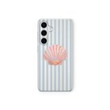 Multitronic Samsung Galaxy A25 ile Uyumlu Deniz Kabuğu Desenli Şeffaf Telefon Kılıfı