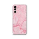 Multitronic Samsung Galaxy A25 ile Uyumlu Pembe Mermer Tasarım Baskılı Şeffaf Kılıf