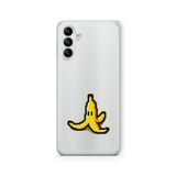 Multitronic Samsung Galaxy A25 ile Uyumlu Piksel Muz Tasarım Baskılı Şeffaf Kılıf