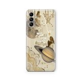 Multitronic Samsung Galaxy A25 ile Uyumlu Saturn Tasarım Baskılı Şeffaf Kılıf