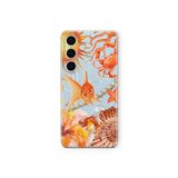 Multitronic Samsung Galaxy A25 ile Uyumlu Turuncu Balık Desenli Şeffaf Telefon Kılıfı